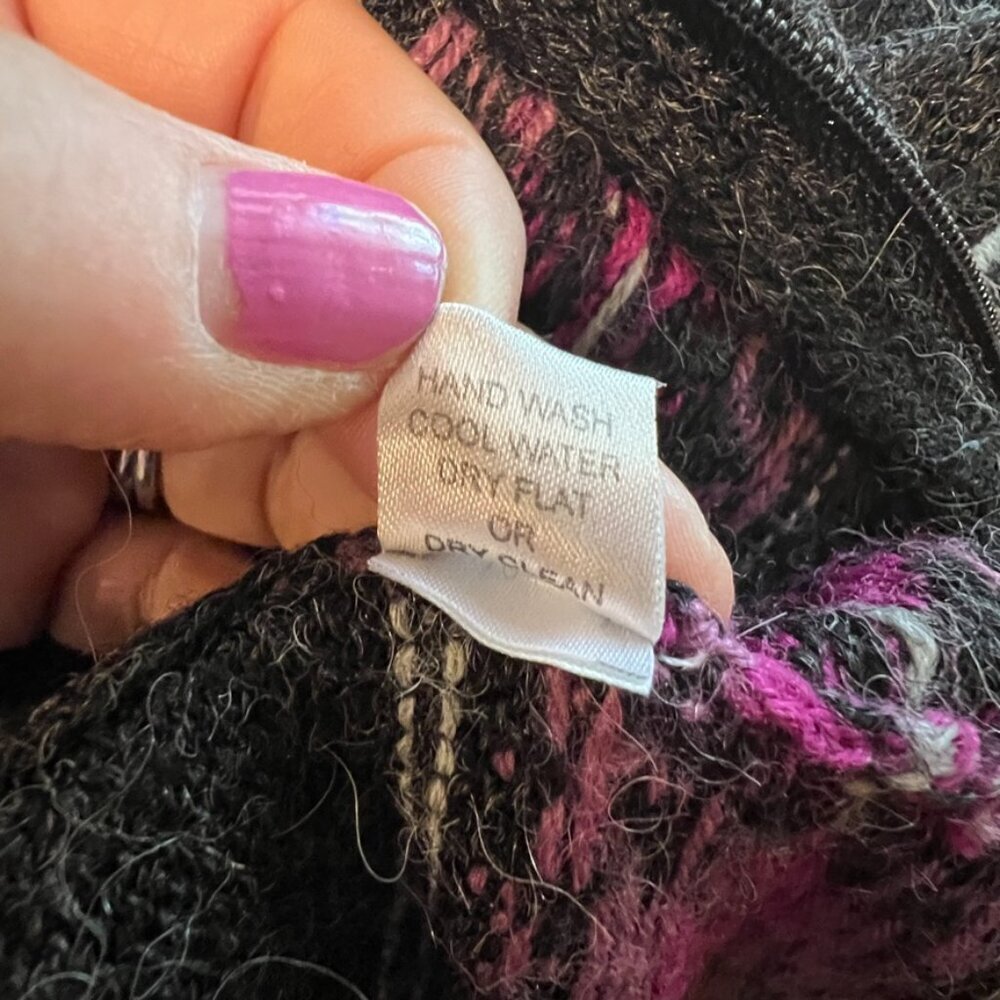 Alpaca Imports Ladies Zip up Cardigan Size Large - Picture 6 of 6